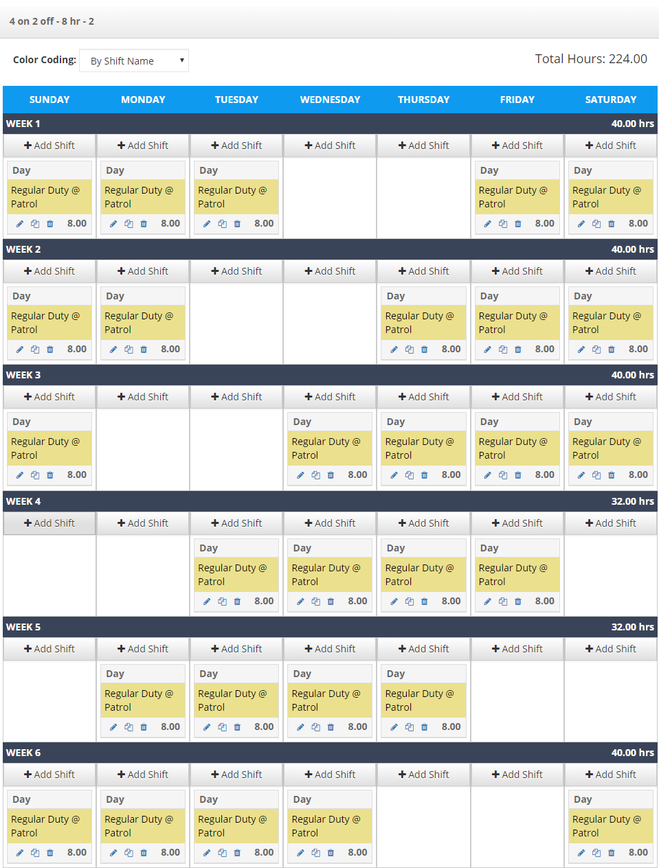 3 Popular Police Schedule Examples For Small Departments